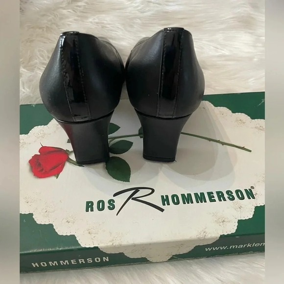 Vintage Ros Hommerson Pumps Black Size 8.5 - Picture 3 of 5